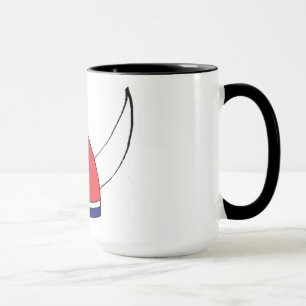 Viking-Sturzhelm mit Norwegens Farben Tasse