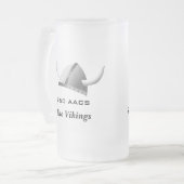 Viking-Sturzhelm u. Wings-Personalized. Mattglas Bierglas (Vorderseite Links)