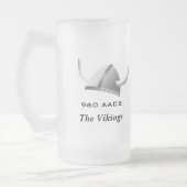 Viking-Sturzhelm u. Wings-Personalized. Mattglas Bierglas (Links)