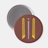 Viking Sword und Plaitwork Magnet (Vorderseite/Rückseite)