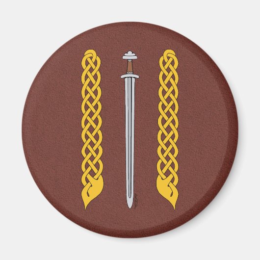 Viking Sword und Plaitwork Magnet (Vorne)