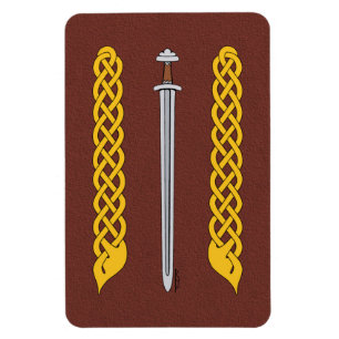 Viking Sword und Plaitwork Magnet