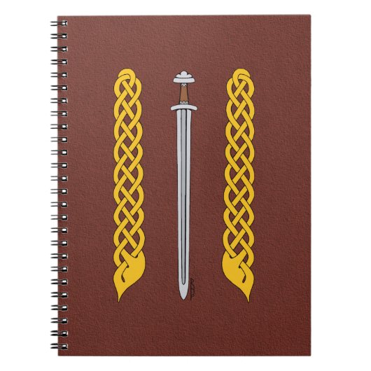 Viking Sword und Plaitwork Notizblock (Vorderseite)