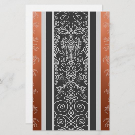 Viking Tattoo Briefpapier (Vorne/Hinten)