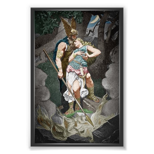 VIKING THEMA WEDDING JAHRESTAG FOTODRUCK (Vorne)