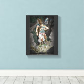 VIKING THEMA WEDDING JAHRESTAG LEINWANDDRUCK (Insitu (Holzboden))