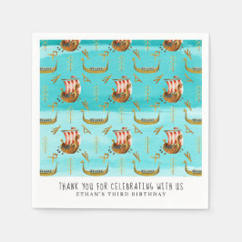 Viking Themed Geburtstagsparty Napkins Serviette