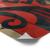 Viking Themed komplexe Muster Poster (Ecke)