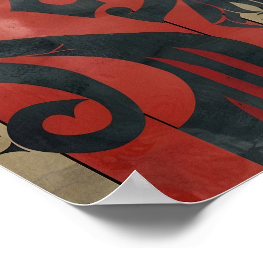 Viking Themed komplexe Muster Poster (Ecke)