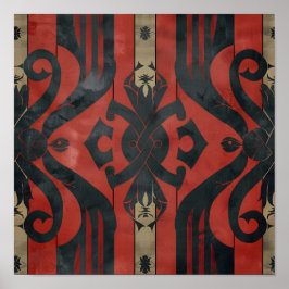 Viking Themed komplexe Muster Poster