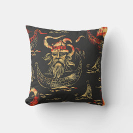 Viking Themed Ocean Scene Kissen