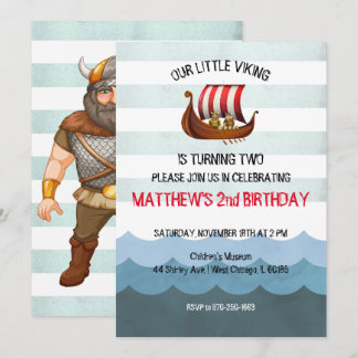 Viking Themed Party Einladung