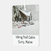 Viking Trail Weihnachtsfeier Ornament Aus Metall (Vorderseite links)