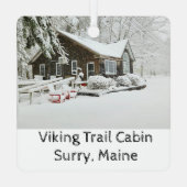 Viking Trail Weihnachtsfeier Ornament Aus Metall (Rückseite)