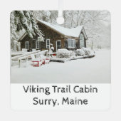 Viking Trail Weihnachtsfeier Ornament Aus Metall (Vorderseite)