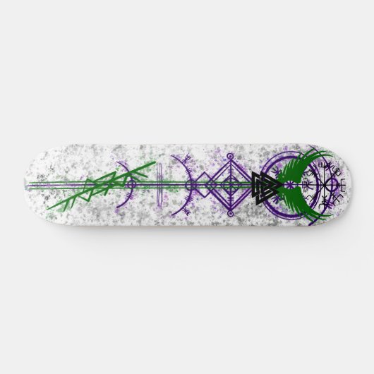 Viking Trash Pop Design Skateboard (Horizontal)