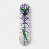 Viking Trash Pop Design Skateboard (Vorne)