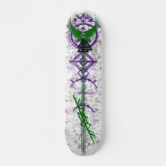 Viking Trash Pop Design Skateboard (Vorne)