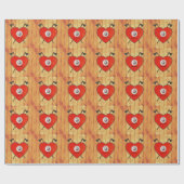 Viking Valentine Geschenkpapier (Flach)