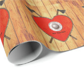 Viking Valentine Geschenkpapier (Rolleneckpunkt)