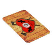 Viking Valentine - Raven Card Magnet (Rechte Seite)