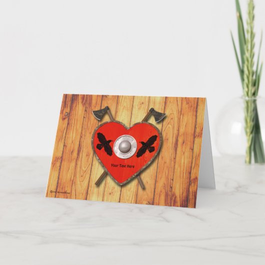 Viking Valentine - Raven Karte (Vorderseite)