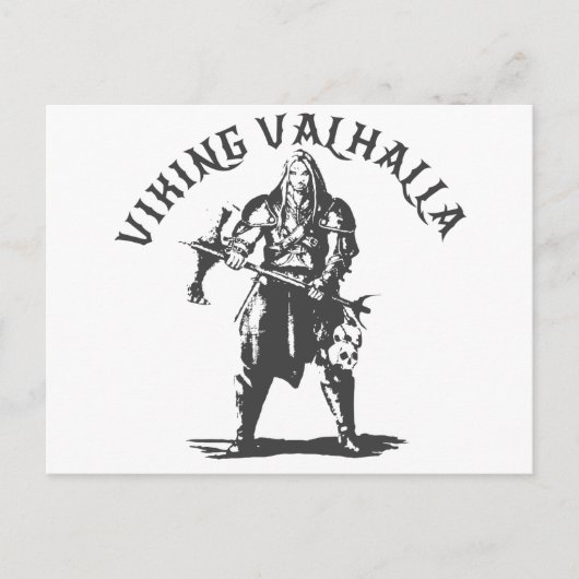 Viking Valhalla - Entwurf 6 Postkarte (Vorderseite)