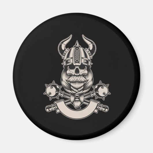 Viking Valhalla Norse Mythology Ax Norwegen Gesche Magnet (Vorne)