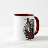Viking Valhalla Warrior Tasse (VorderseiteRechts)