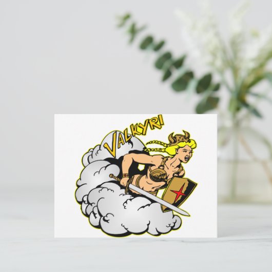 Viking Valkyri Postkarte (Stehend Vorderseite)