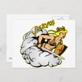 Viking Valkyri Postkarte (Vorne/Hinten)