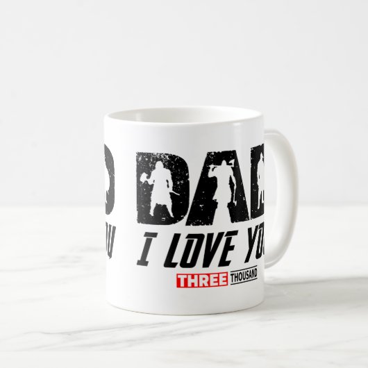 Viking Vater I Liebe Sie 3000 Kaffeetasse (VorderseiteRechts)