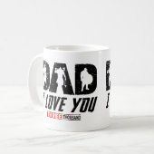 Viking Vater I Liebe Sie 3000 Kaffeetasse (Vorderseite Links)