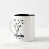 Viking Vater Zweifarbige Tasse (Vorderseite Links)