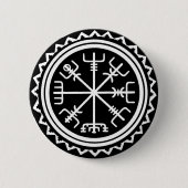 Viking Vegvisir Compass Button (Vorderseite)