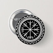 Viking Vegvisir Compass Button (Vorne & Hinten)