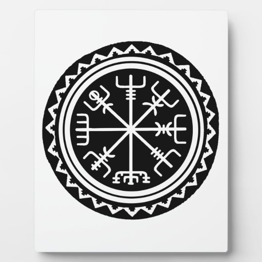 Viking Vegvisir Compass Fotoplatte (Vorderseite)