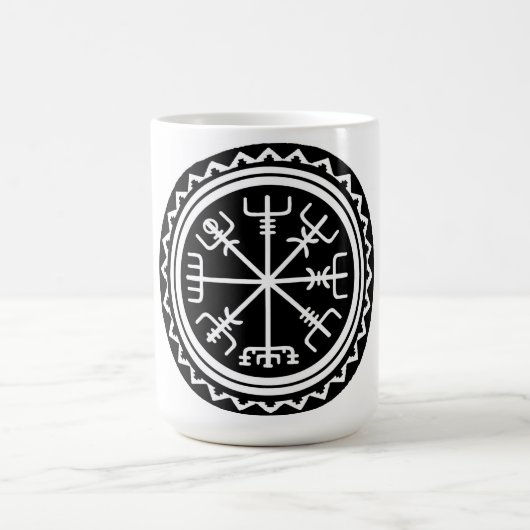 Viking Vegvisir Compass Kaffeetasse (Mittel)