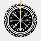 Viking Vegvisir Compass Keramik Ornament (Vorne)