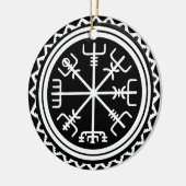 Viking Vegvisir Compass Keramik Ornament (Links)