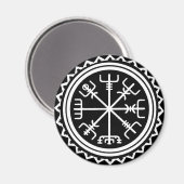 Viking Vegvisir Compass Magnet (Vorderseite/Rückseite)