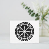 Viking Vegvisir Compass Postkarte (Stehend Vorderseite)