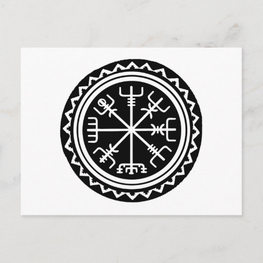 Viking Vegvisir Compass Postkarte (Vorderseite)