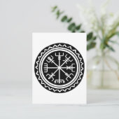 Viking Vegvisir Compass Postkarte (Stehend Vorderseite)