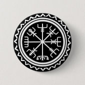 Viking Vegvisir Nautical Compass Button (Vorderseite)