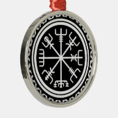 Viking Vegvisir Nautical Compass Ornament Aus Metall (Rechts)