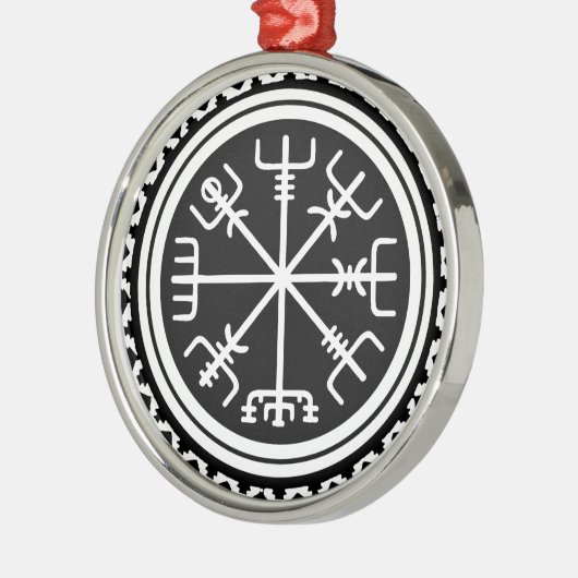 Viking Vegvisir Nautical Compass Ornament Aus Metall (Links)