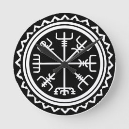 Viking Vegvisir Nautical Compass Runde Wanduhr