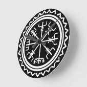Viking Vegvisir Nautical Compass Runde Wanduhr (Winkel)