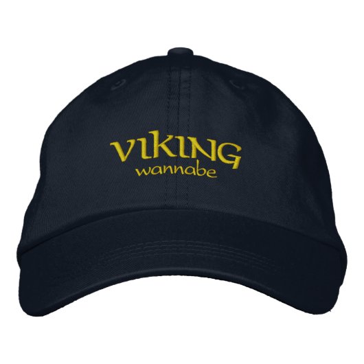 VIKING Wannabe Bestickte Baseballkappe (Vorderseite)